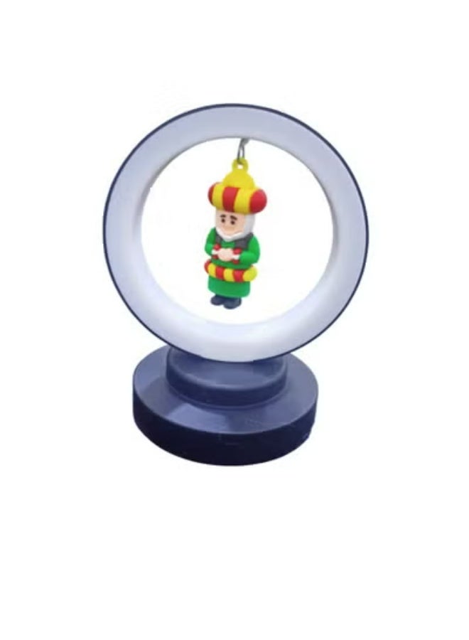 فوانيس رمضان كريم: مجسم شخصية مُعلَّقة بإضاءة LED ديكور منزلي احتفالي - Image 2